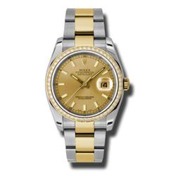 Rolex  Datejust 36 Yellow Gold &Amp; Diamonds  Women Watch