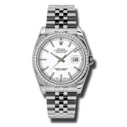 Rolex  Datejust 36 White Gold &Amp; Diamonds  Men Watch