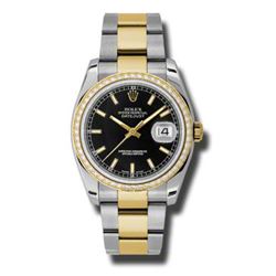 Rolex  Datejust 36 Yellow Gold &Amp; Diamonds  Women Watch