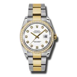 Rolex  Datejust 36 Yellow Gold &Amp; Diamonds  Women Watch