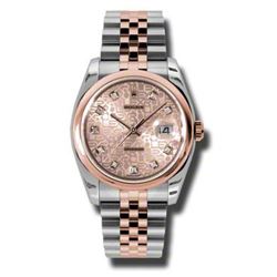 Rolex  Datejust 36 Steel &Amp; Everose Gold  Men Watch