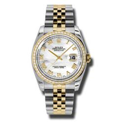 Rolex  Datejust 36 Yellow Gold &Amp; Diamonds  Women Watch