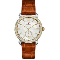 Michele  Gracile Two-Tone Diamond  Women Watch