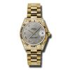 Rolex  Datejust 31  18K Yellow Gold Presidential Bracelet  Women Watch