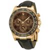Image 1 : Rolex  Daytona  Chocolate Dial Everose Gold On Strap  Men Watch