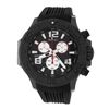 Roberto Bianci Men's Sports Chronograph Black Plated Watch With Black Face And Rubber Band-5505C