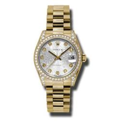 Rolex  Datejust 31  18K Yellow Gold Presidential Bracelet  Women Watch