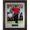 Tiger Woods Unsigned 2005 Masters Fist Pump 16X20 Photo Leather Framed