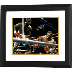 James "Buster" Douglas Signed 8X10 Photo Custom Framed (Close Up Knockout Vs Mike Tyson)