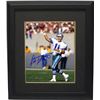 Image 1 : Danny White Signed Dallas Cowboys 8X10 Photo Custom Framed (White Jersey Passing)