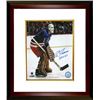 Image 1 : Eddie Giacomin Signed New York Rangers 16X20 Color Photo Custom Framed HOF 87
