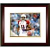 Image 1 : Larry Fitzgerald Signed Arizona Cardinals 8X10 Photo #11 Custom Framed (Horizontal White Jersey Blue