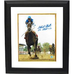 Smarty Jones Signed 2004 Preakness Horse Racing 8X10 Photo Custom Framed Go Smarty Go
