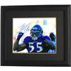 Image 1 : Terrell Suggs Signed Baltimore Ravens 16X20 Photo Custom Framed (Purple Jersey-Blue Sig- Fists Up)- 