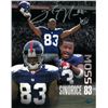 Image 1 : Sinorice Moss Signed New York Giants 8X10 Photo Collage- Moss Hologram