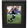 Image 1 : Ray Lewis Signed Baltimore Ravens 16X20 Photo Custom Framed (Purple Jersey Run)