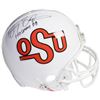 Image 1 : Barry Sanders Signed Oklahoma State Cowboys Full Size Authentic TB Helmet Heisman 88- Steiner Hologr