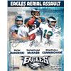 Image 1 : Ron Jaworski Signed Philadelphia Eagles Aerial Assault 16X20 Photo W/ 3 Signatures- Limited Edition 