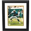 Image 1 : Eddie George Unsigned Tennessee Oilers 8X10 Photo Custom Framed (Blue Jersey Front View)