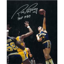 Rick Barry Signed Golden State Warriors 16X20 Photo HOF 1987 (Hookshot)