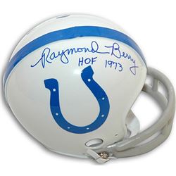 Raymond Berry Signed Baltimore Colts TB 2Bar Mini Helmet HOF 73