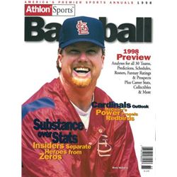 Mark Mcgwire Unsigned St. Louis Cardinals Athlon Sports 1998 MLB Baseball Preview Magazine