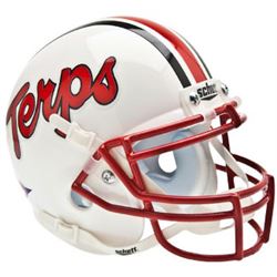 Maryland Terapins (White) Schutt Authentic Mini Helmet