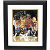 Image 1 : Magic Johnson Signed Los Angeles Lakers 16X20 Photo Vs Michael Jordan Custom Framed