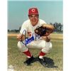 Image 1 : Johnny Bench Signed Cincinnati Reds 8X10 Photo (Catch Pose)
