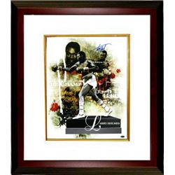 Larry Holmes Signed Boxing 16X20 Photo Collage Custom Framed (Easton Assassin)