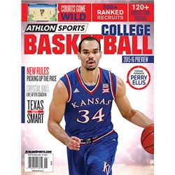 2015-16 Athlon Sports College Basketball Preview Magazine- Kansas Jayhawks Cover