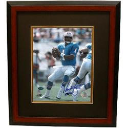 Warren Moon Signed Houston Oilers 8X10 Photo HOF06 Custom Framed