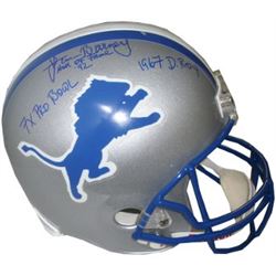 Lem Barney Signed Detroit Lions Full Size Replica Helmet HOF 92, 7 X Pro Bowl, & 1967 D ROY