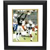 Image 1 : Cliff Branch Signed Oakland Raiders 8X10 Photo Custom Framed (Black Jersey Catch)