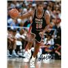 Image 1 : Magic Johnson Signed Team USA Olympic Dream Team 8X10 Photo (Navy Jersey Dribble)