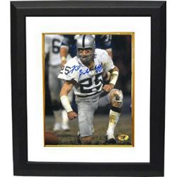 Fred Biletnikoff Signed Oakland Raiders 8X10 Photo On Knee Custom Framed
