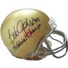 Image 1 : Bob Golic Signed Notre Dame Fighting Irish Mini Helmet 1977 National Champs