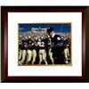 Image 1 : Lou Holtz Signed Notre Dame Fighting Irish 8X10 Photo Custom Framed (Horizontal-Scoreboard)- Steiner