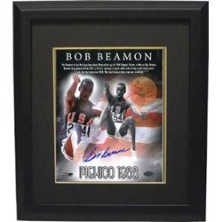 Bob Beamon Signed Team USA Track & Field 8X10 Photo Custom Framed 1968 Mexico Olympics World Record