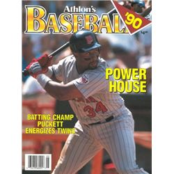 Kirby Puckett Unsigned Minnesota Twins Athlon Sports 1990 MLB Baseball Preview Magazine