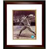 Bob Feller Signed Cleveland Indians 8X10 Vintage Sepia Photo Custom Framed (Pitching)