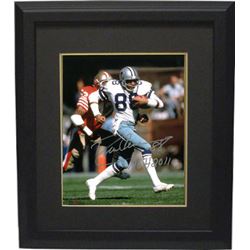 Drew Pearson Signed Dallas Cowboys 8X10 Photo Custom Framed #88 ROH 2011 (White Jersey Vs 49Ers)