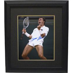 Ivan Lendl Signed Tennis 8X10 Photo Custom Framed (Wimbledon Victory)