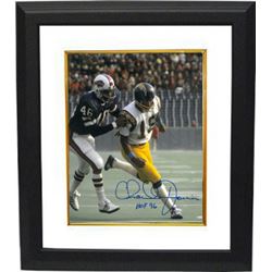 Charlie Joiner Signed San Diego Chargers 8X10 Photo Custom Framed HOF 96 (White Jersey Vs Bills)