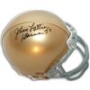 Image 1 : Johnny Lattner Signed Notre Dame Fighting Irish Mini Helmet Heisman '53- JSA Hologram (Right Side Si