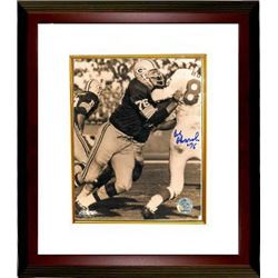 Bob Skoronski Signed Green Bay Packers 8X10 Photo Custom Framed
