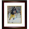 Image 1 : Terry Bradshaw Signed Pittsburgh Steelers 16X20 Photo Custom Framed In The Snow