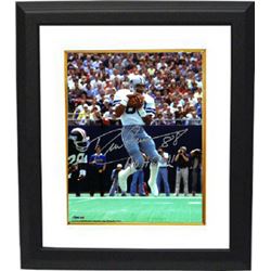 Drew Pearson Signed Dallas Cowboys 8X10 Photo Custom Framed #88 ROH 2011 (White Jersey Vs NY Giants)