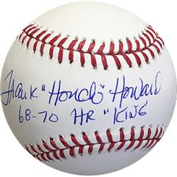 Frank Howard Signed Official Major League Baseball Dual Hondo & 68-70 HR King (Dodgers/Senators)