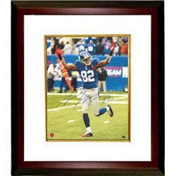 Mario Manningham Signed New York Giants 16X20 Photo Custom Framed- Manningham Hologram